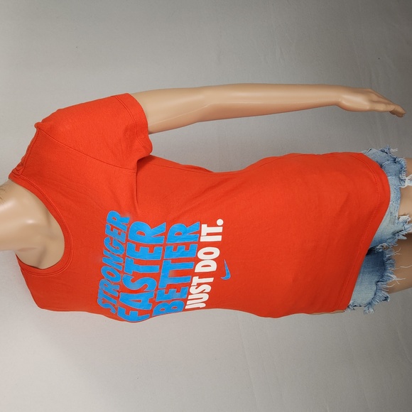 NIKE Slim Fit Size S, Stronger, Faster, Better, Just Do It. Logo tee - Picture 4 of 13